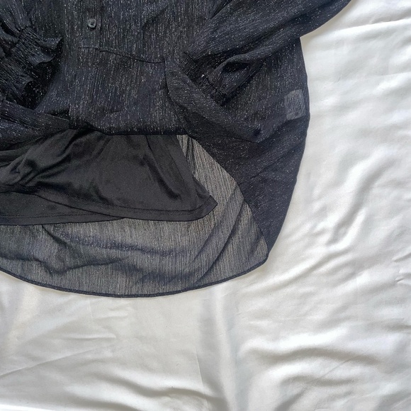 Simply Vera Vera Wang Shiny Chiffon Blouse — Size S - Picture 4 of 5